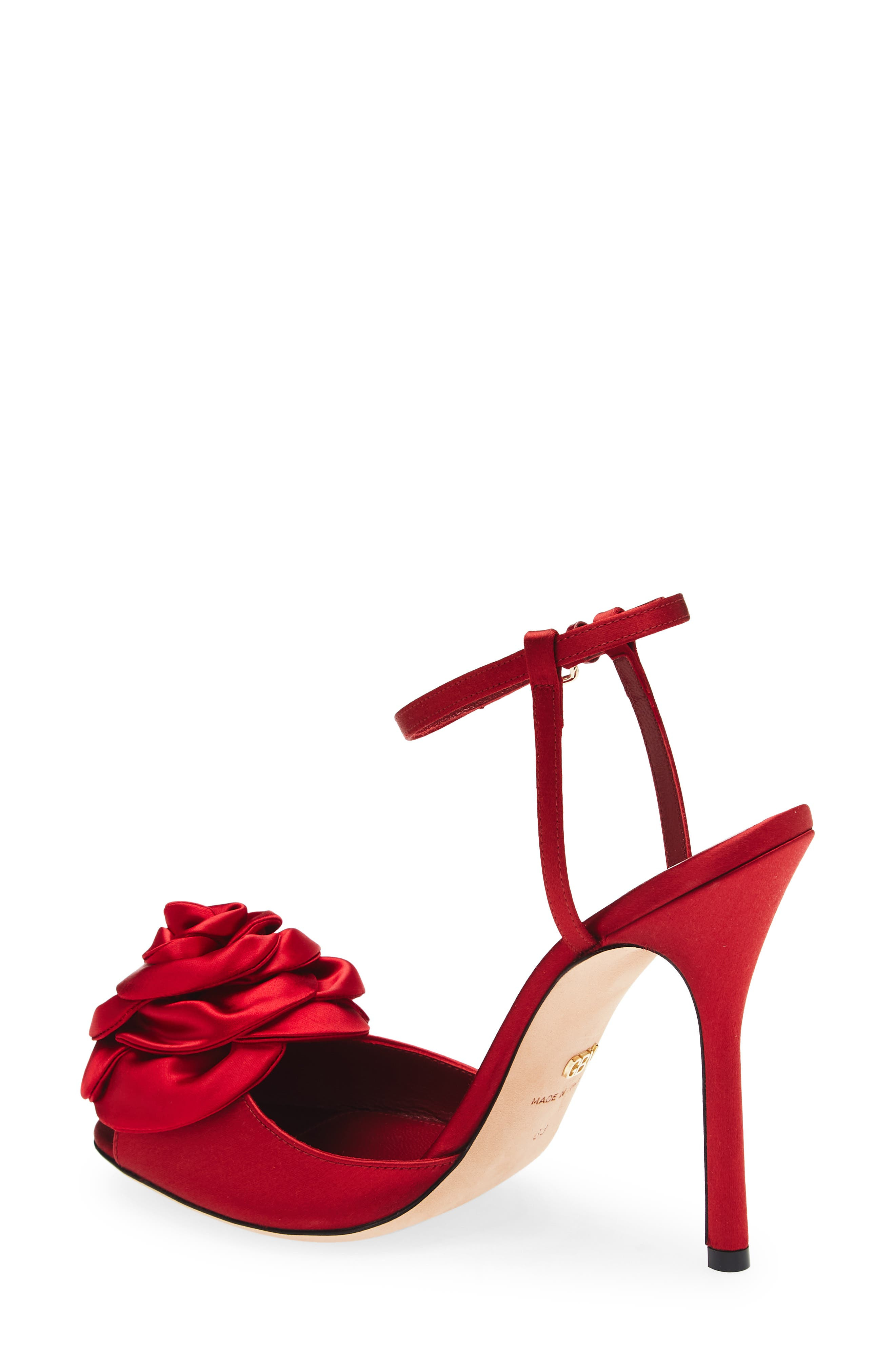 Giambattista Valli Rosette Embellished Sandal in Red 6007 at Nordstrom - 2