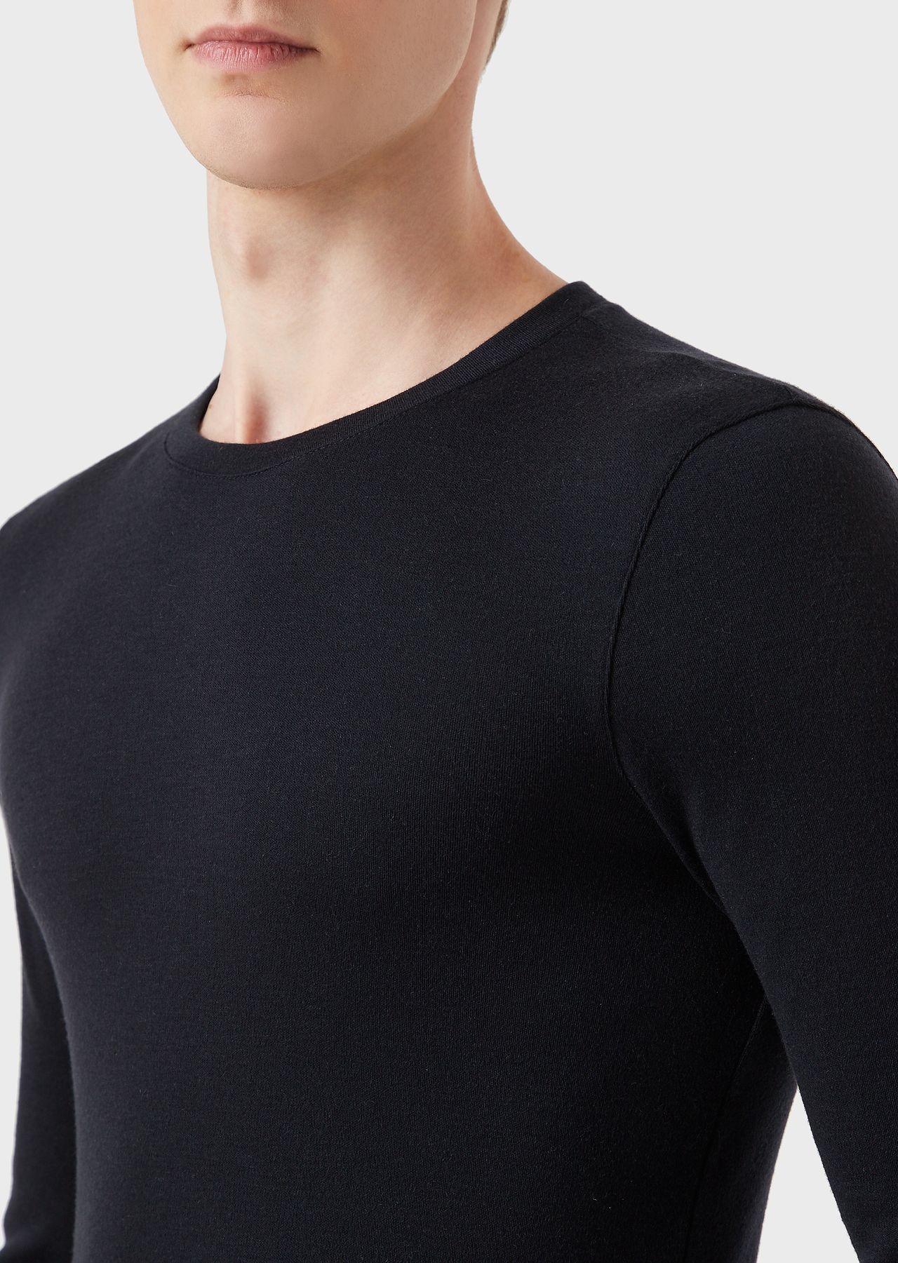 Pure cashmere interlock crew-neck jumper - 5