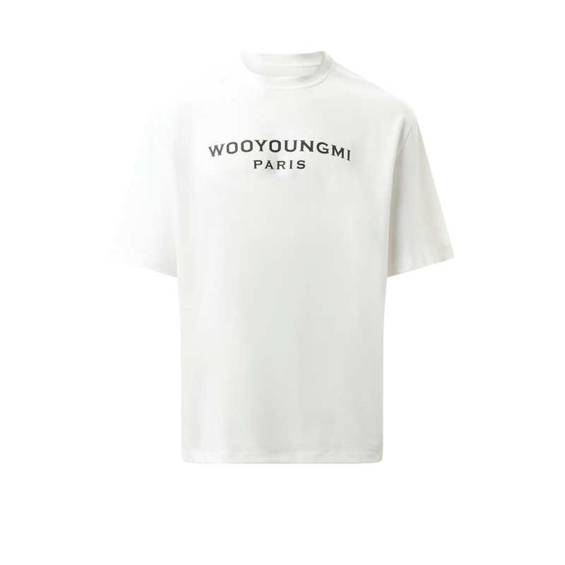 Wooyoungmi Front Logo T-Shirt in White outlook