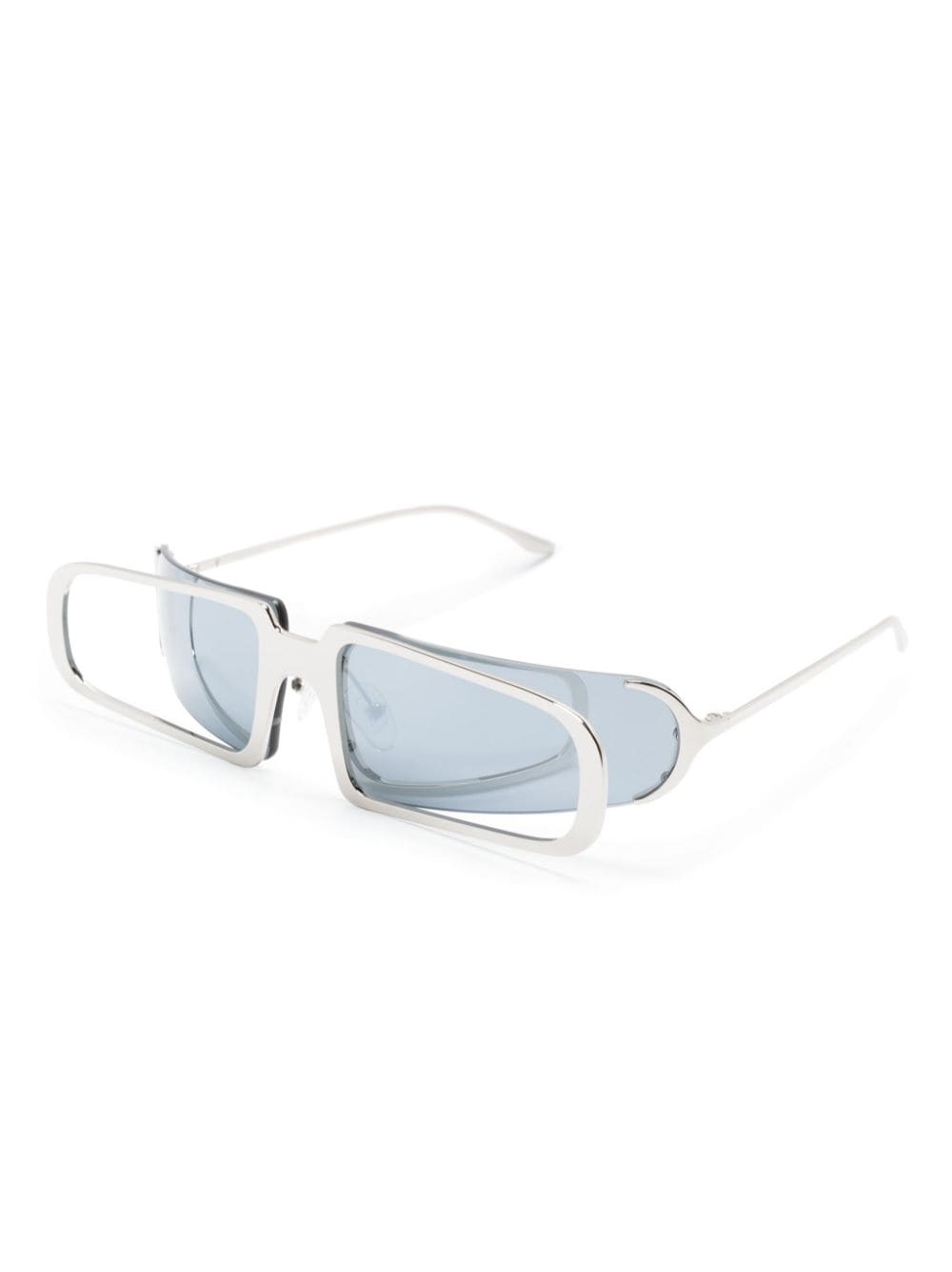 oversized-frame tinted sunglasses - 2