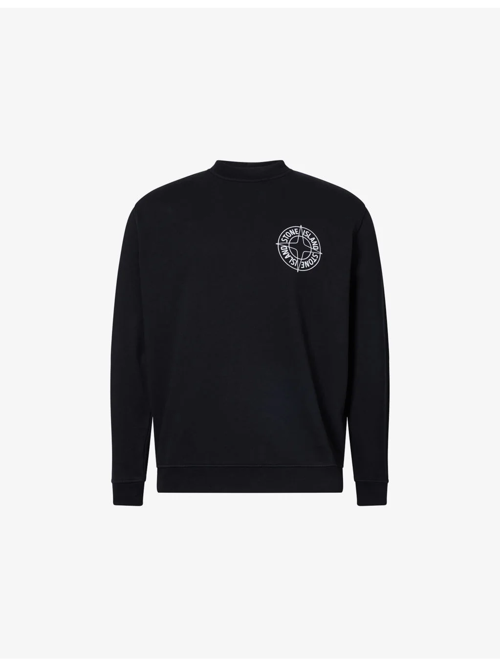 Compass-Print Crewneck Cotton-Jersey Sweatshirt - 1