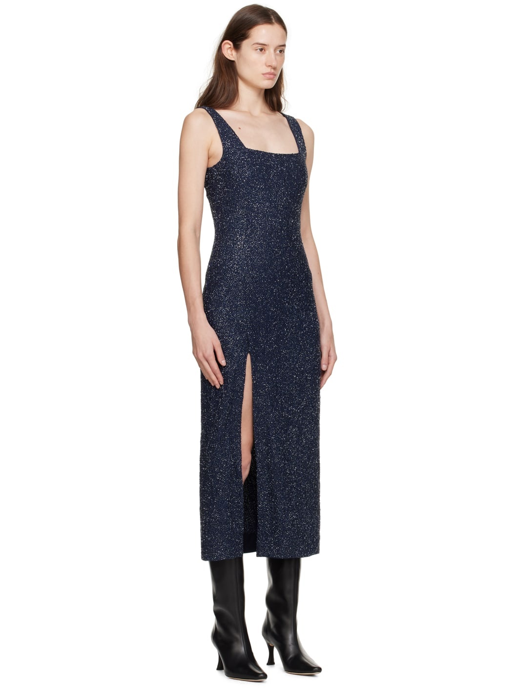 Navy 'Le Sable' Midi Dress - 2