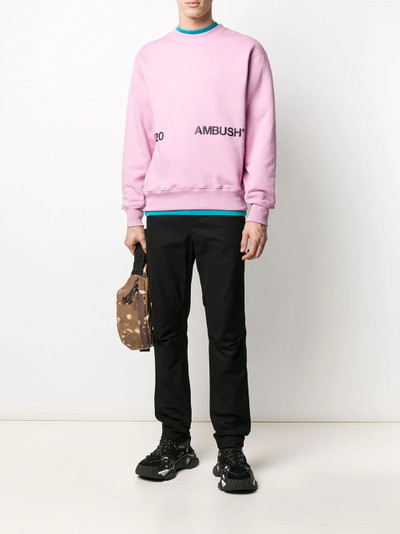 Ambush logo-print cotton sweatshirt outlook