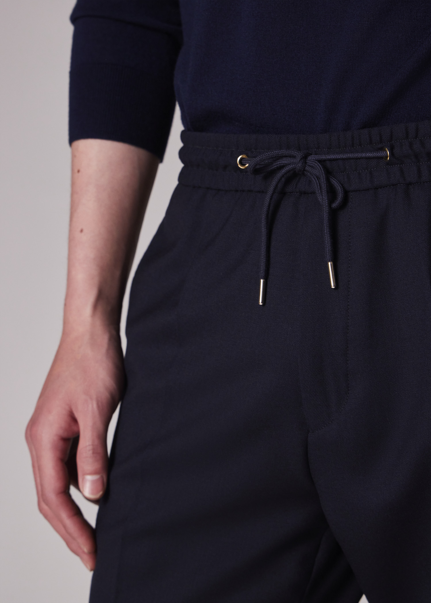 A Suit To Travel In - Slim-Fit Drawstring-Waist Wool Pants - 4