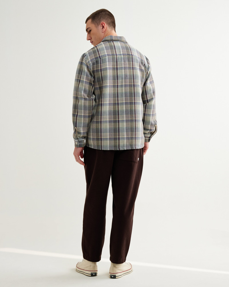 Whiting - Blue And Green Basket Weave Overshirt 5