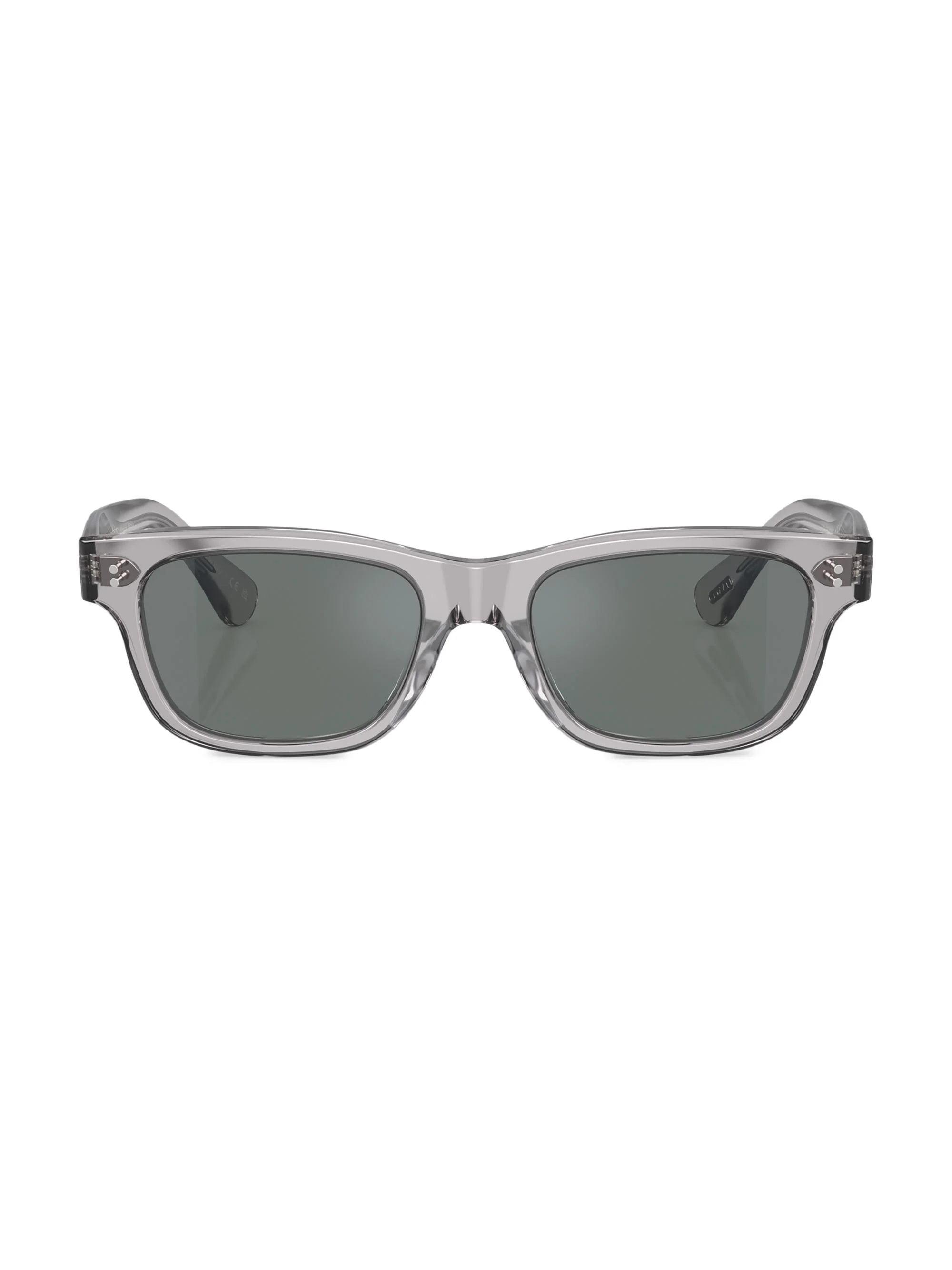 Men's Rosson Sun 53MM Pillow Sunglasses - Transparent Grey Grey - 1