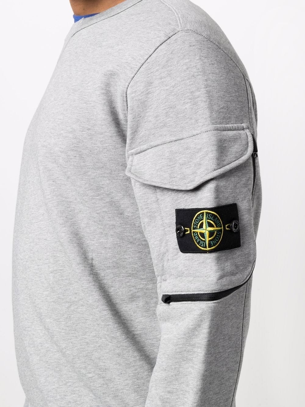 Compass badge crew-neck sweatshirt - 5