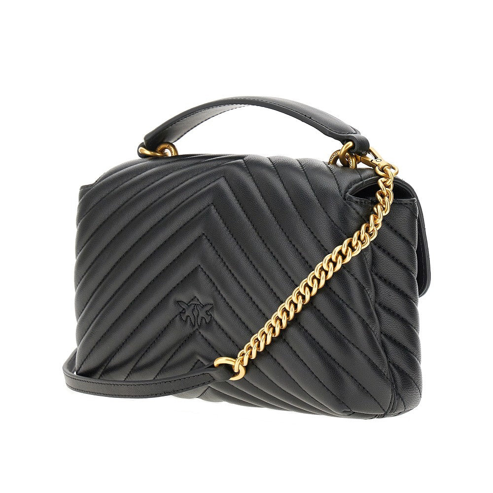 CHEVRON NAPPA LEATHER MINI LOVE LADY PUFF BAG - 2