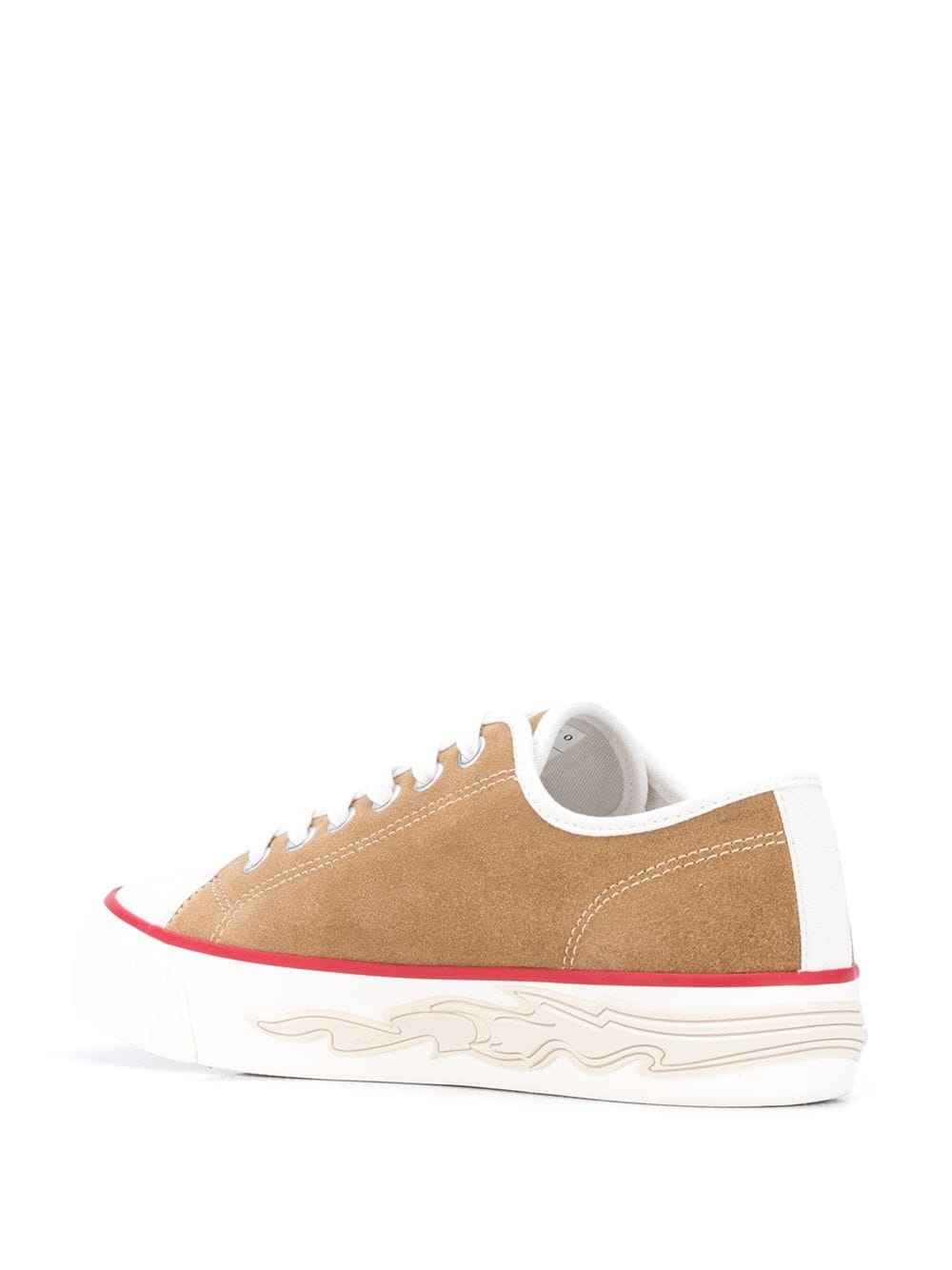 flame sole low-top sneakers - 3