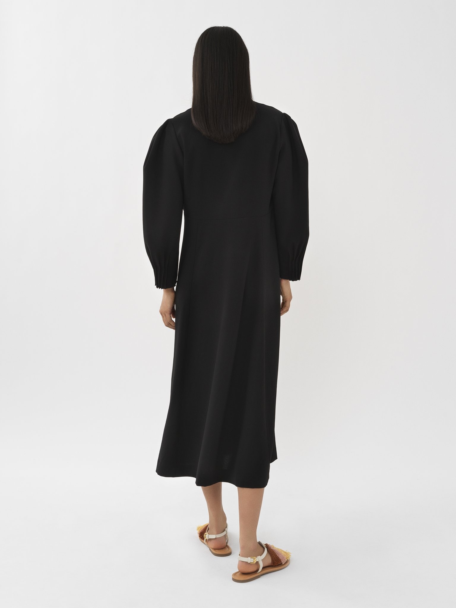 BUTTON-DOWN MIDI DRESS - 3