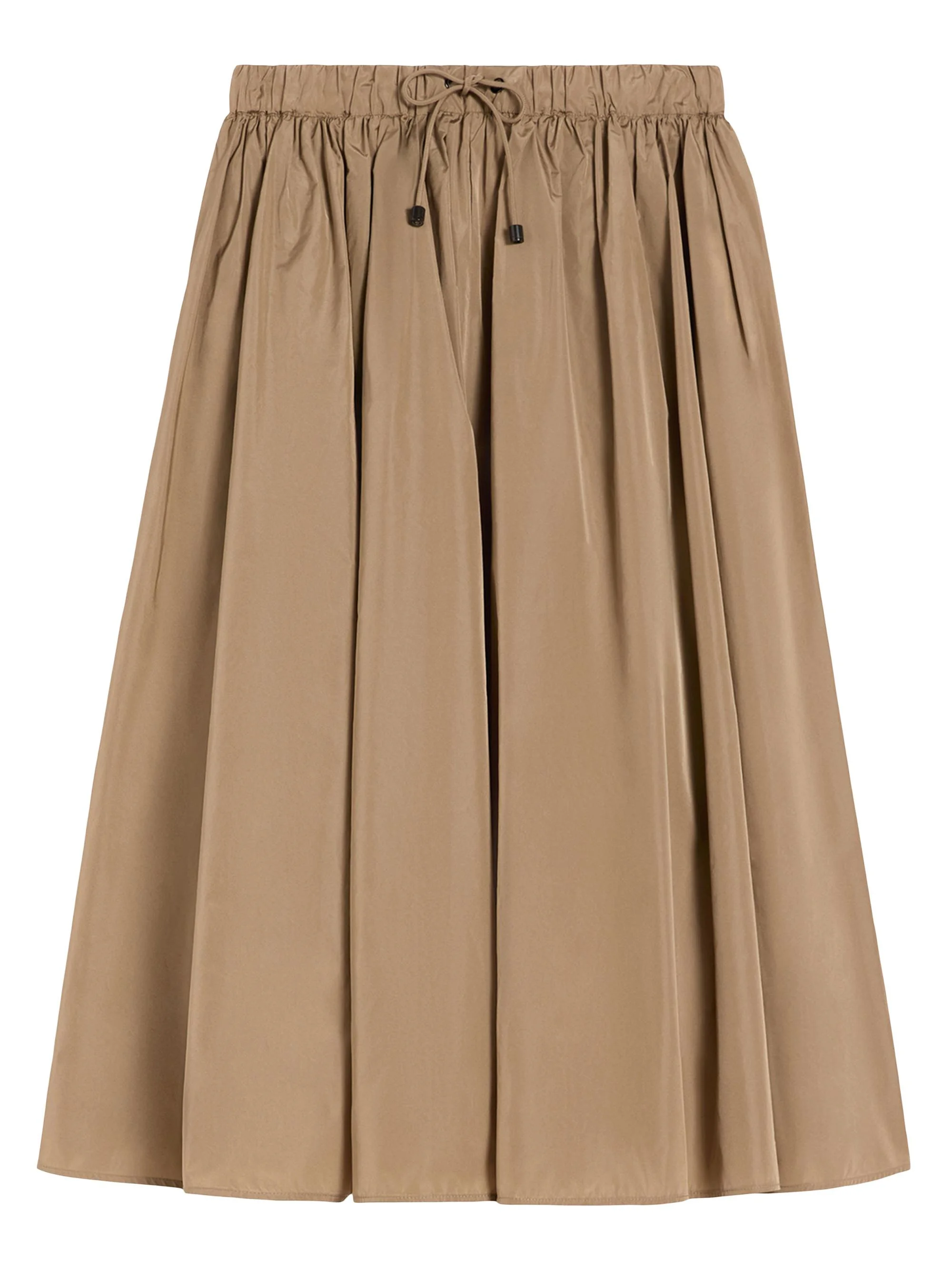Women's Taffeta Midi Skirt - Kaki - 1