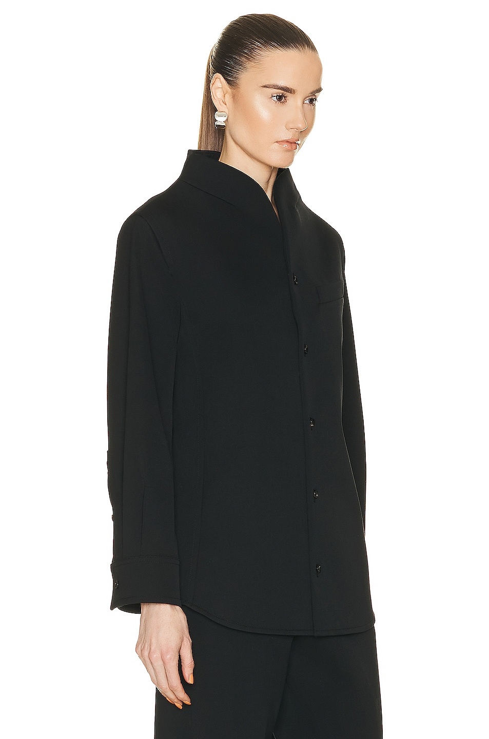 Stretch Funnel Neck Shirt - 2