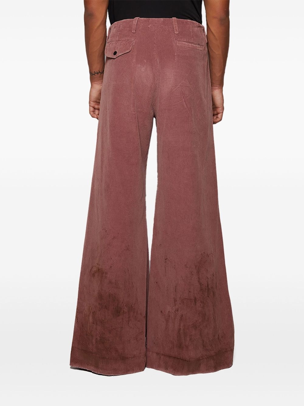 wide-leg corduroy trousers - 5