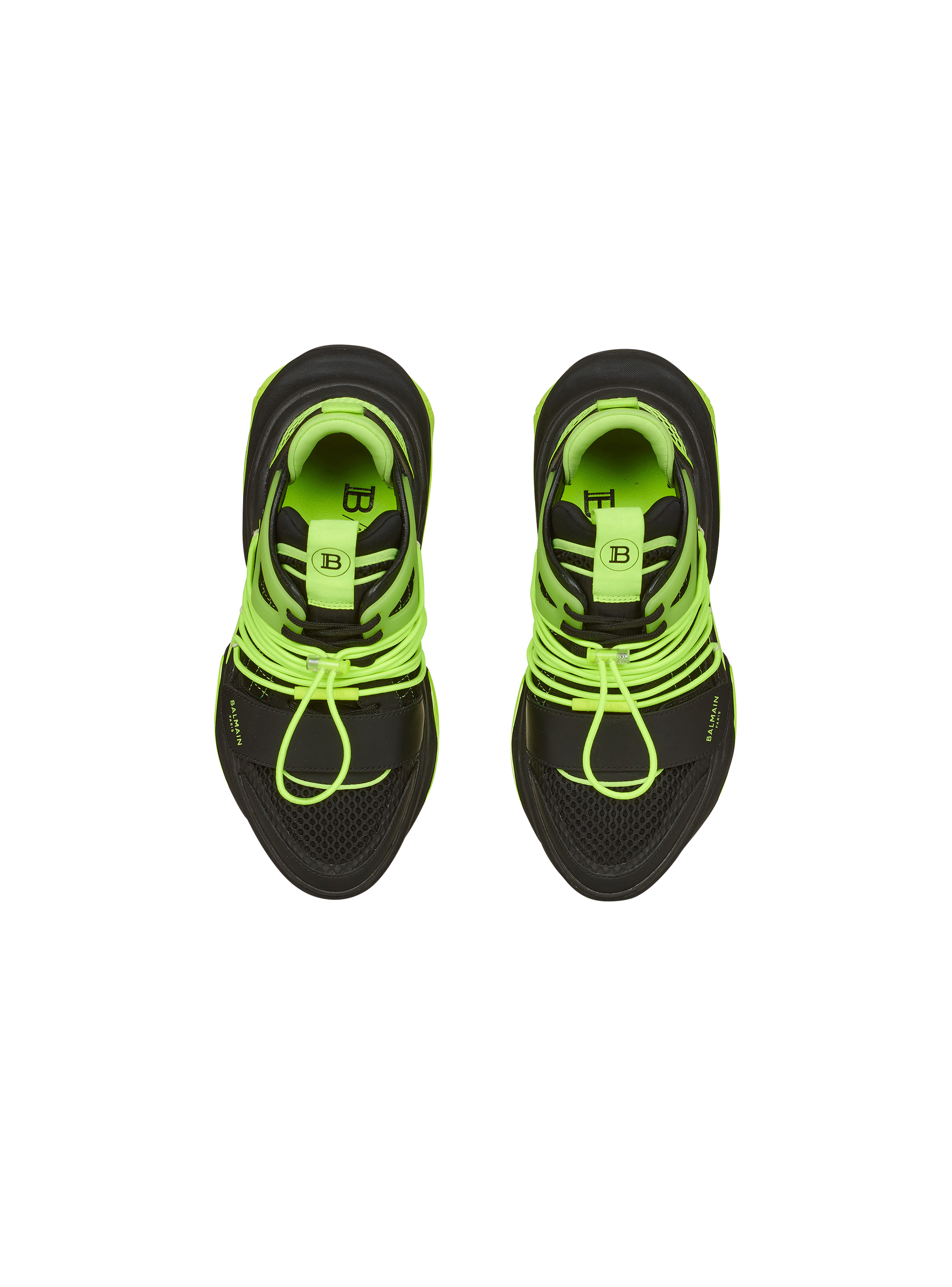 Leather, neoprene and mesh B-Bold low-top sneakers - 3