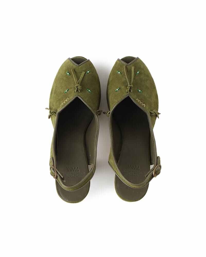 PIKANI HEEL SANDAL-FOLK W OLIVE - 2