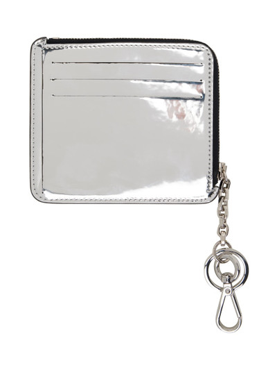 Acne Studios Silver Faux-Leather Wallet outlook