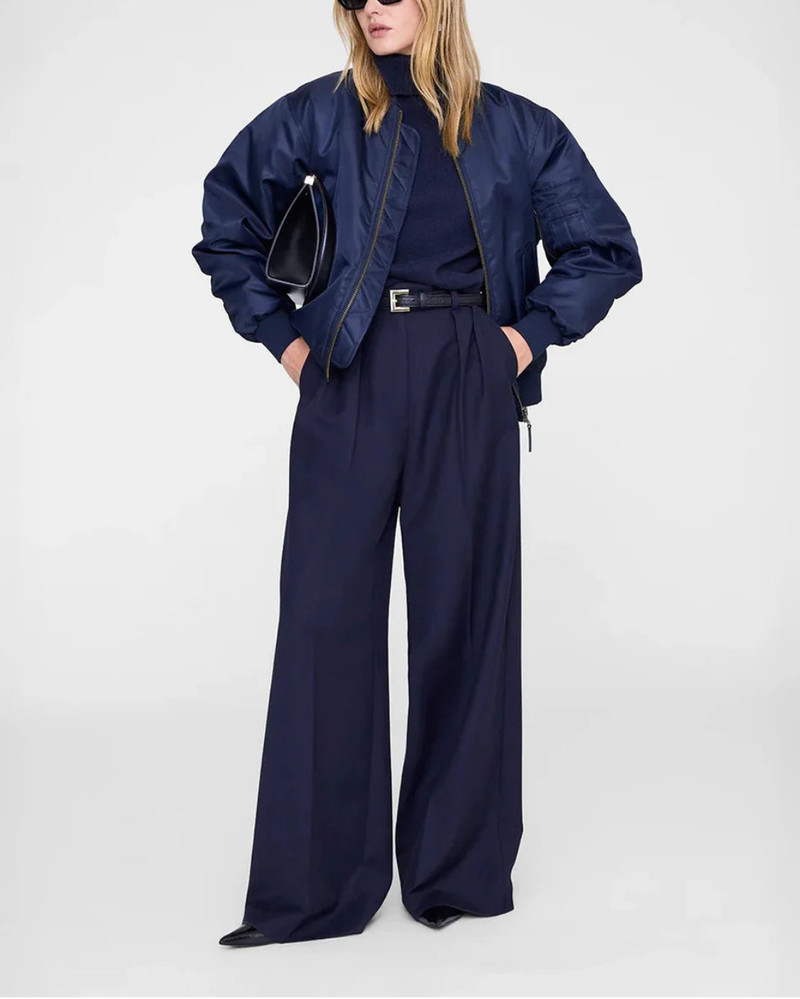 ANINE BING LEON BOMBER MIDNIGHT BLUE outlook