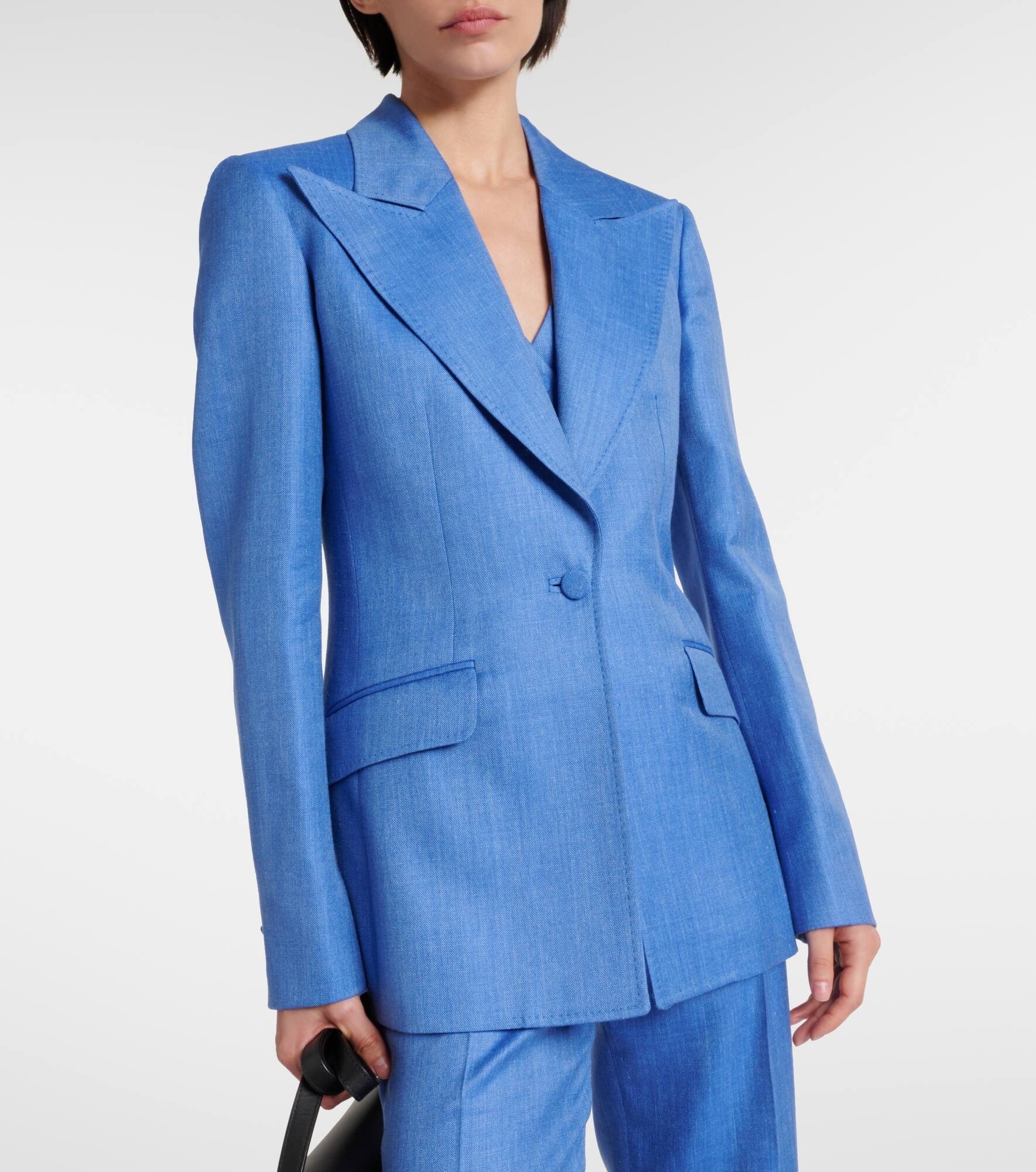 Leiva wool, silk, and linen blazer - 7