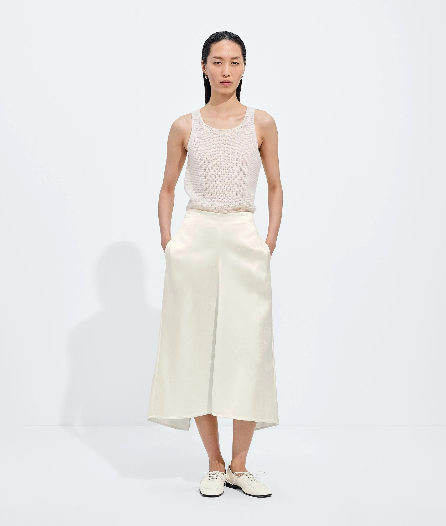 Shiny Cupro Skirt - 1