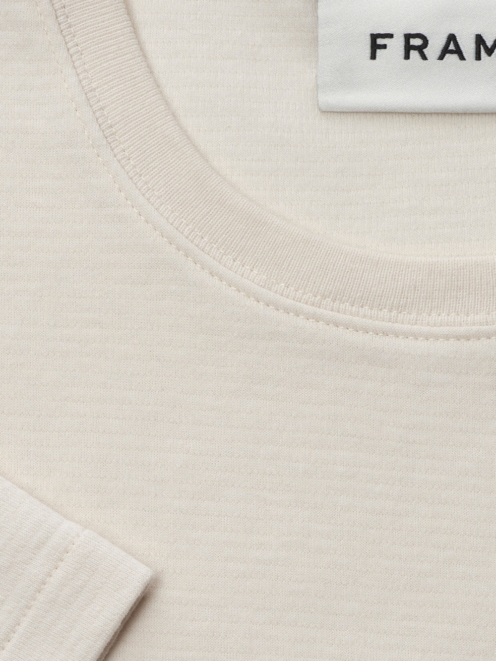 Duo Fold Tee in White Sand - 4
