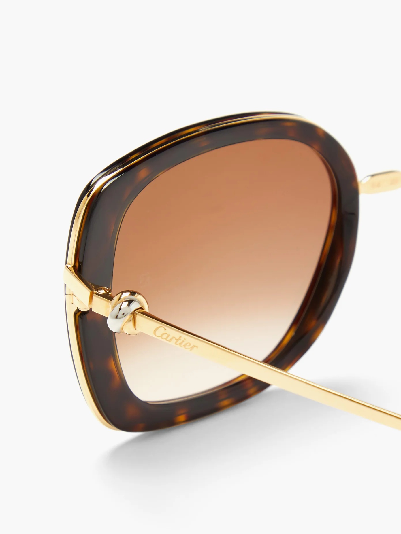 Trinity square tortoiseshell-acetate sunglasses - 2