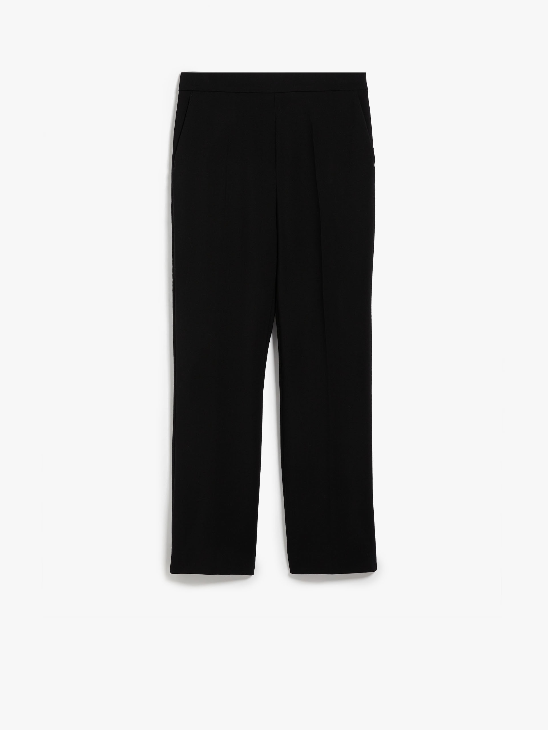 Wool crêpe ankle-length trousers - 1