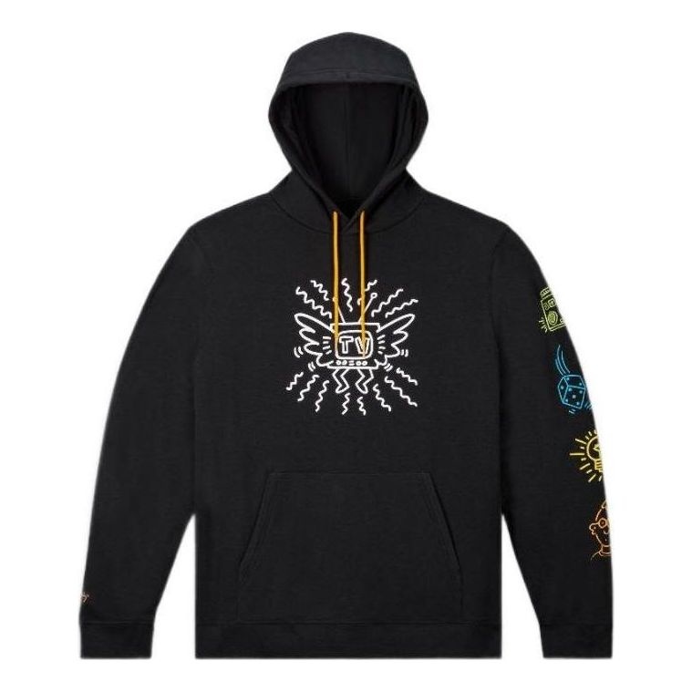 Converse x Keith Haring Fleece Hoodie 'Black' 10025064-A01 - 1