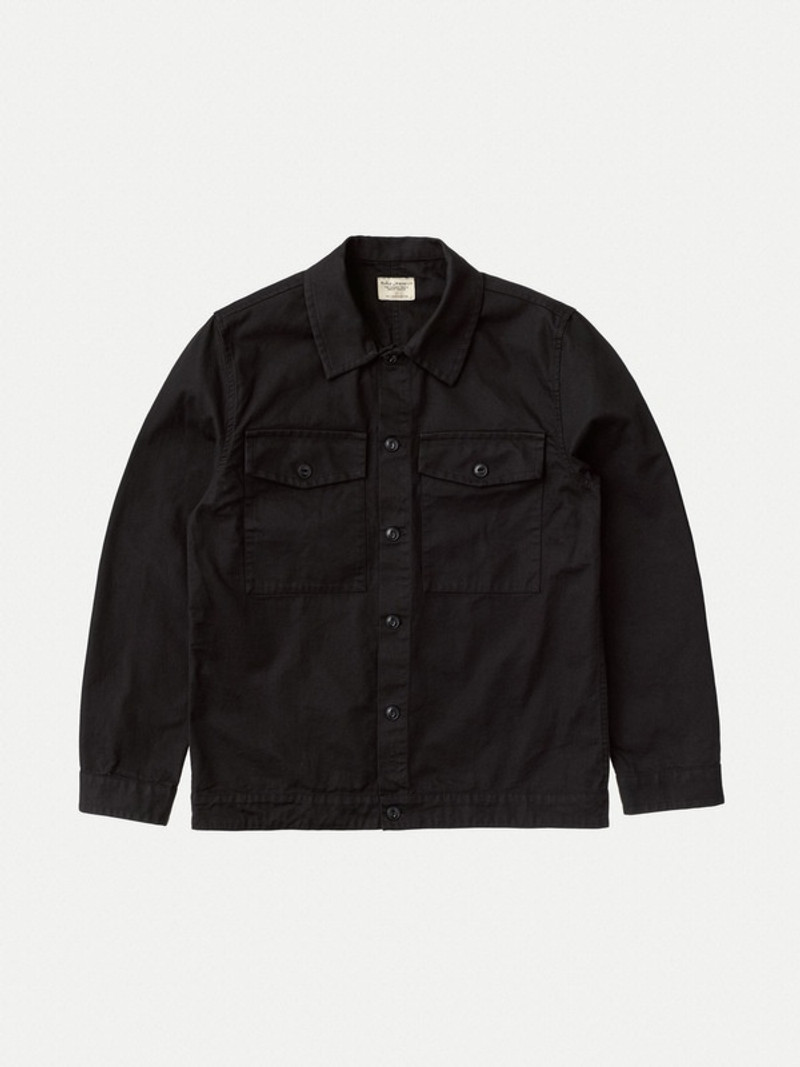 Colin Canvas Overshirt Black 1