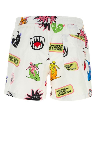 GCDS Printed polyester swimming shorts outlook