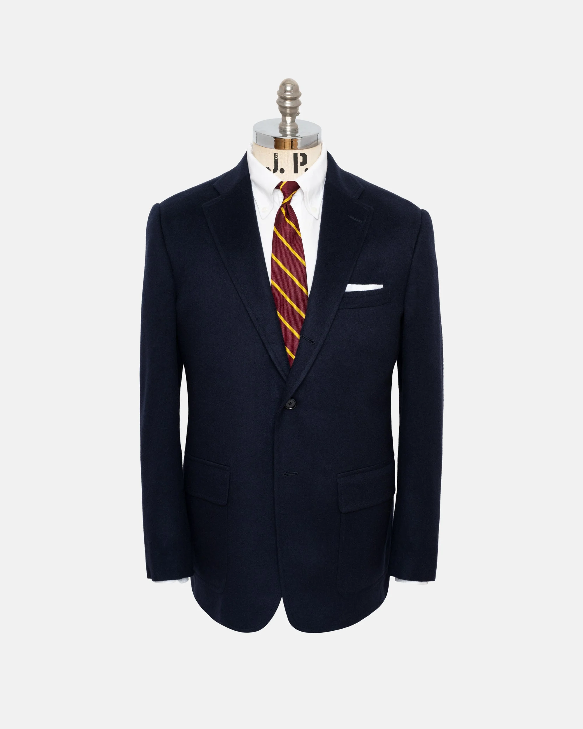 MADE-IN-USA NAVY PURE CASHMERE SPORT COAT - 1