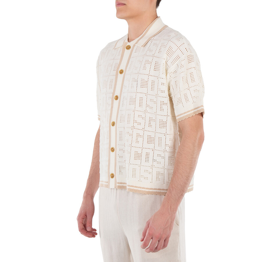 GCDS Short Sleeve Monogram Knit Shirt - 2