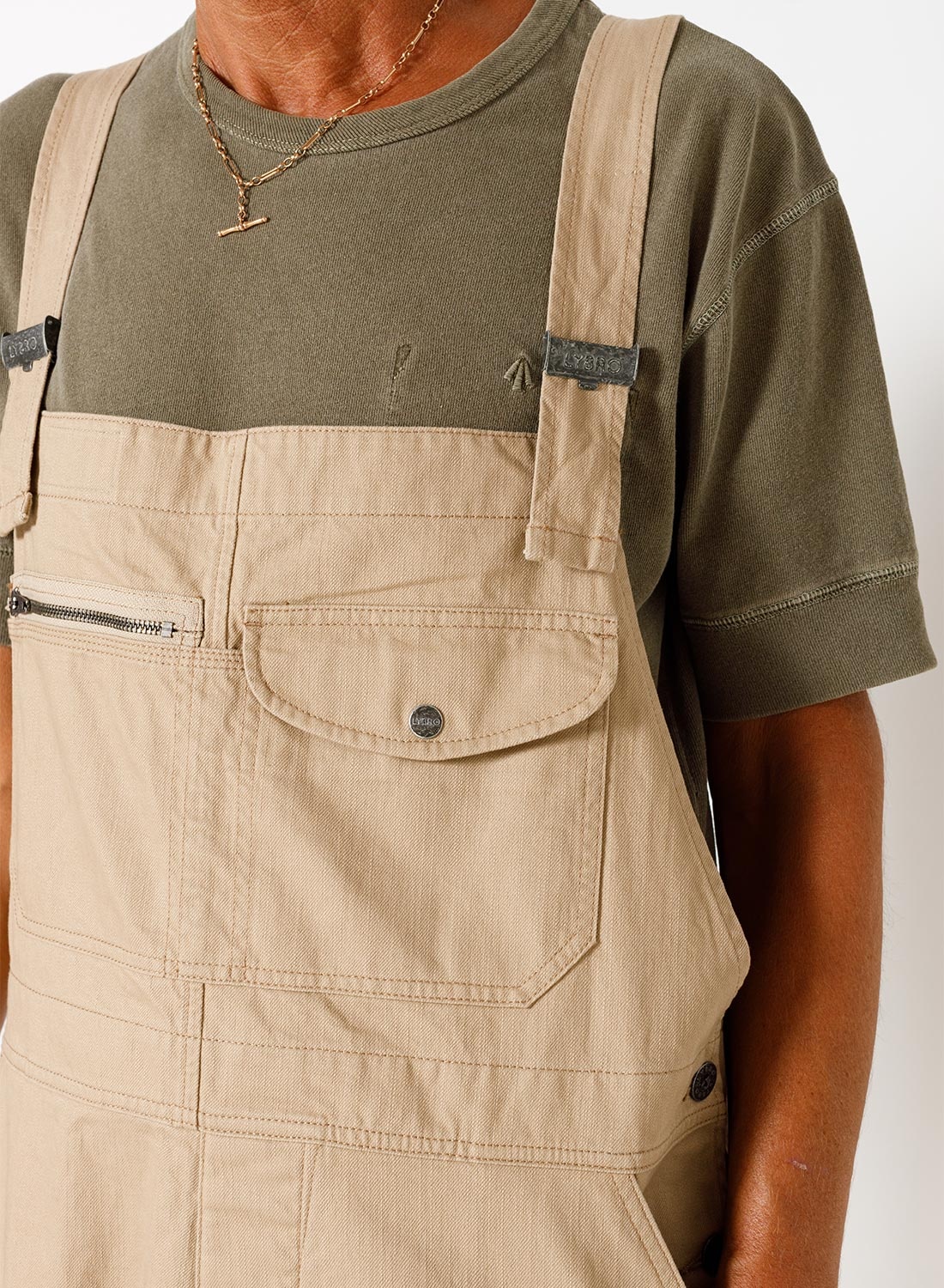 Original Lybro Dungaree Cotton Twill in Tan - 3
