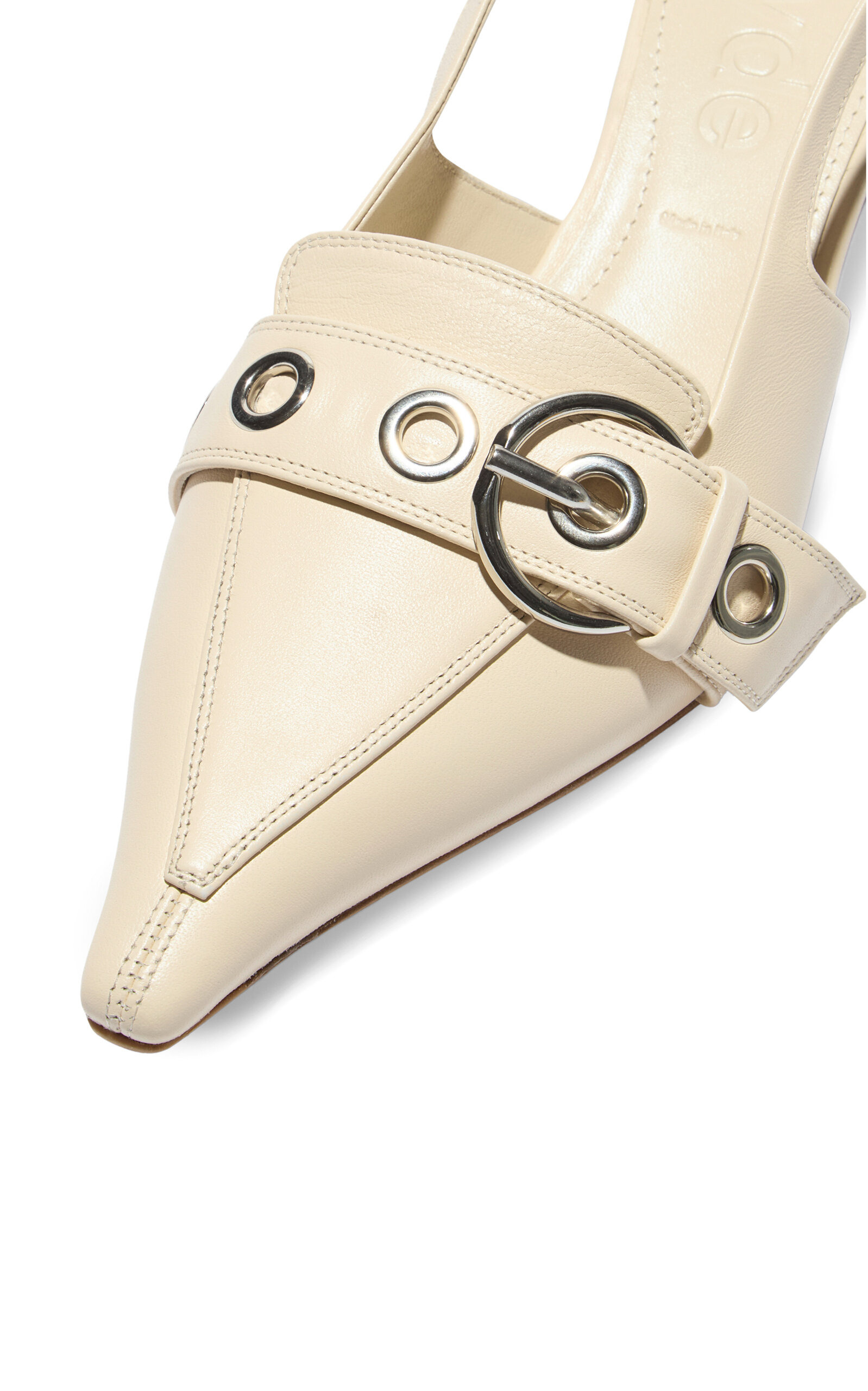 Davina Leather Slingback Pumps white - 4