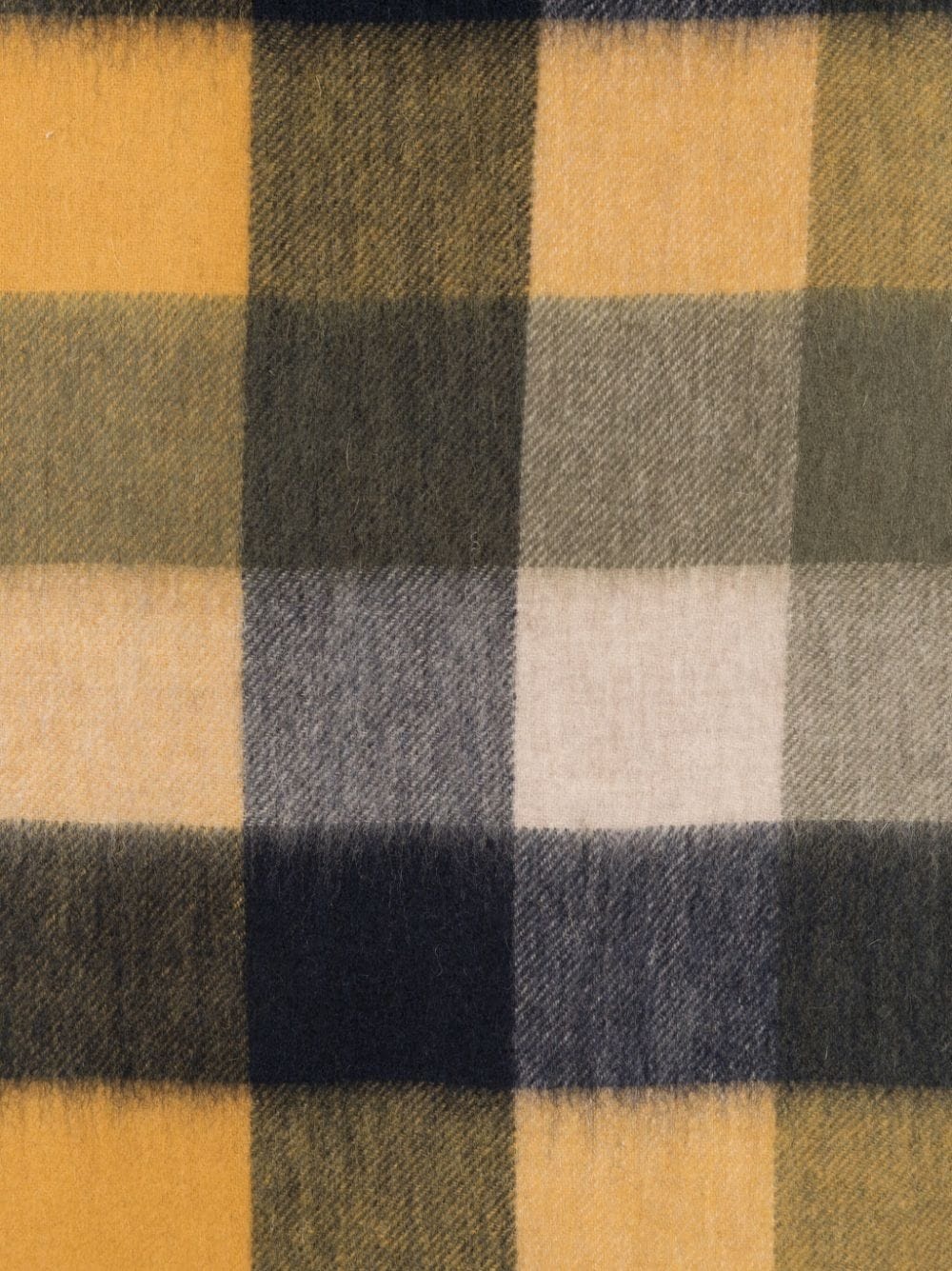 brushed-effect check-plaid scarf - 2