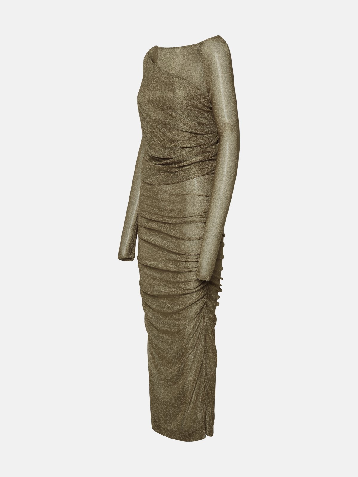 GOLD VISCOSE DRESS - 2