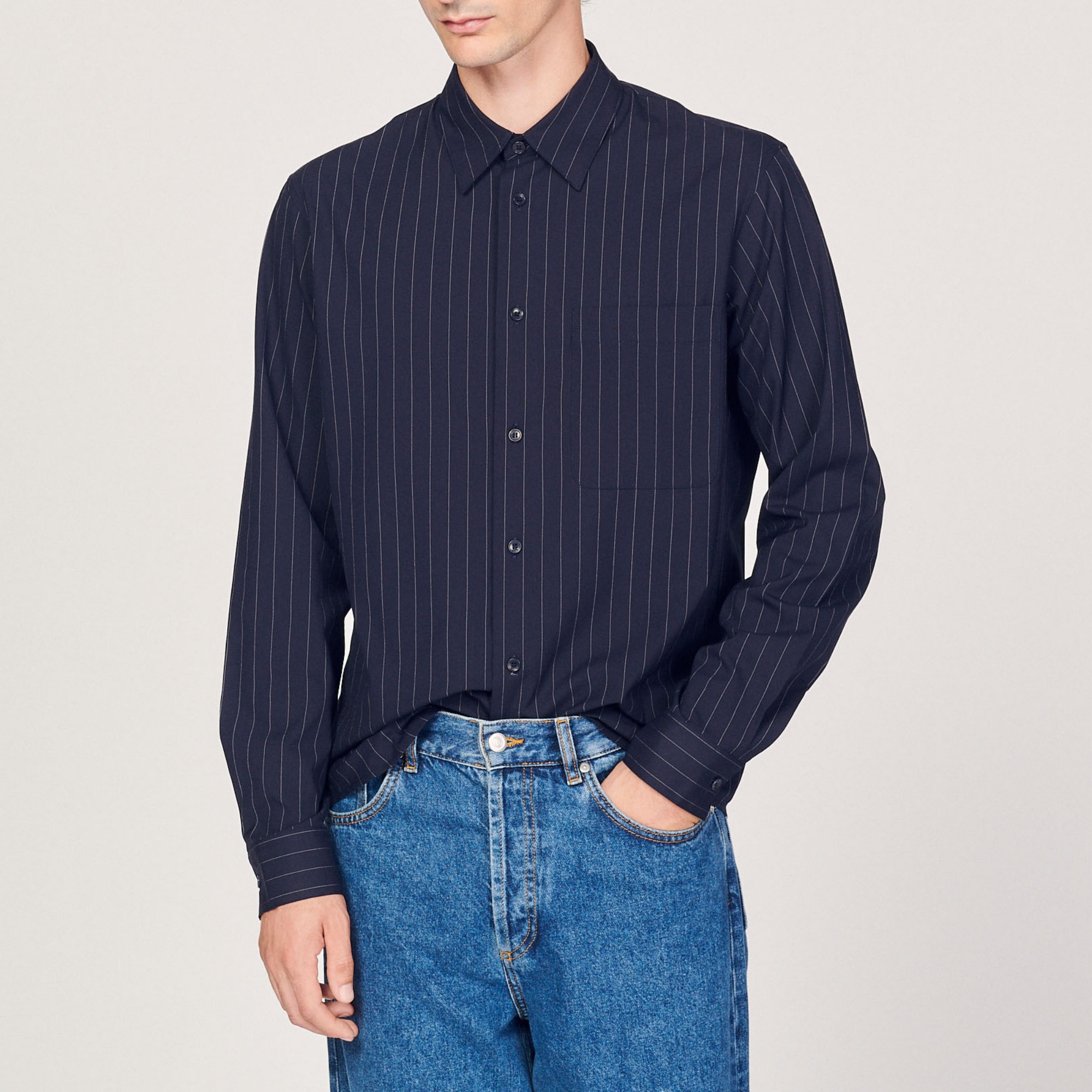 Striped flowing shirt - 4