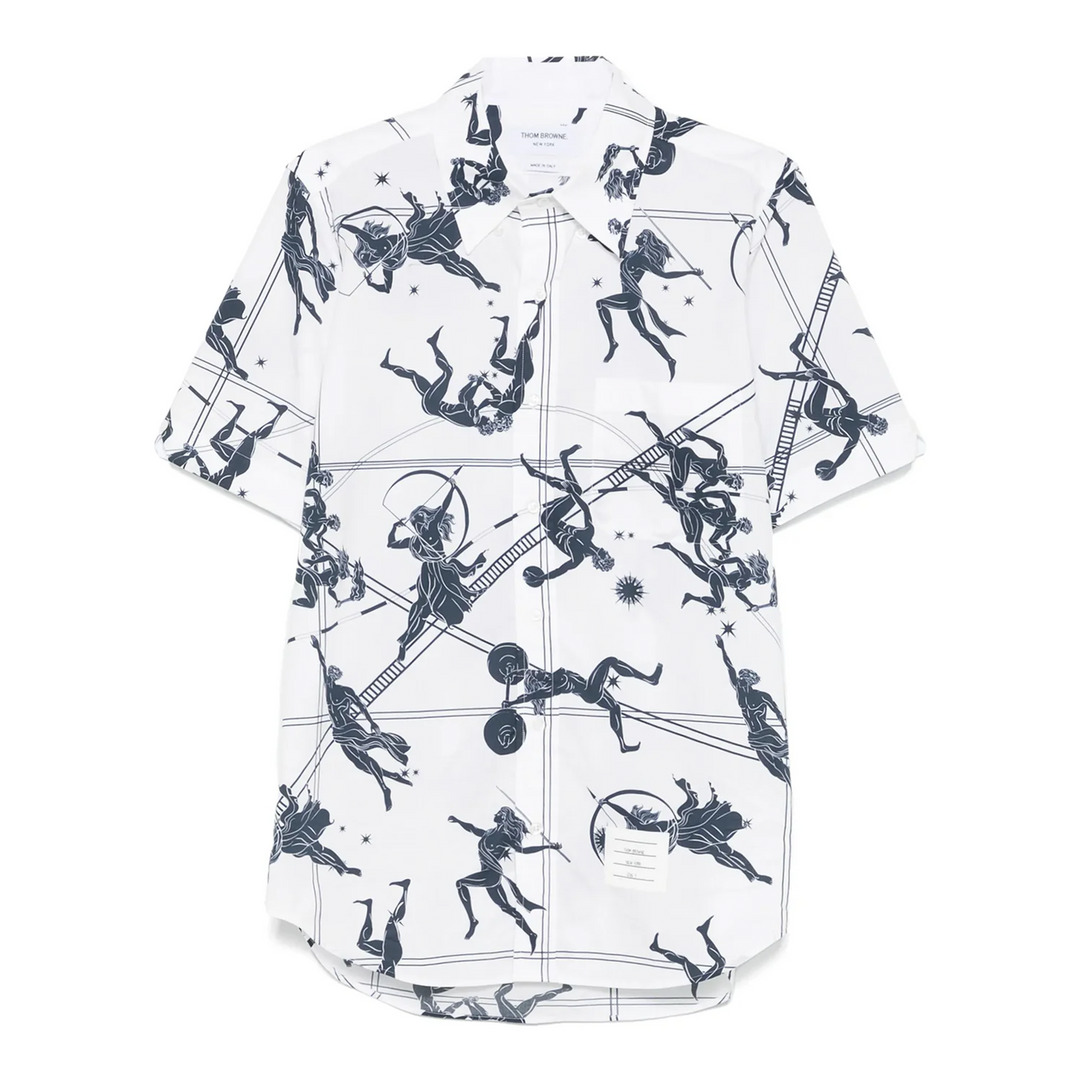 Straight Fit Button Down Shirt Men - 1