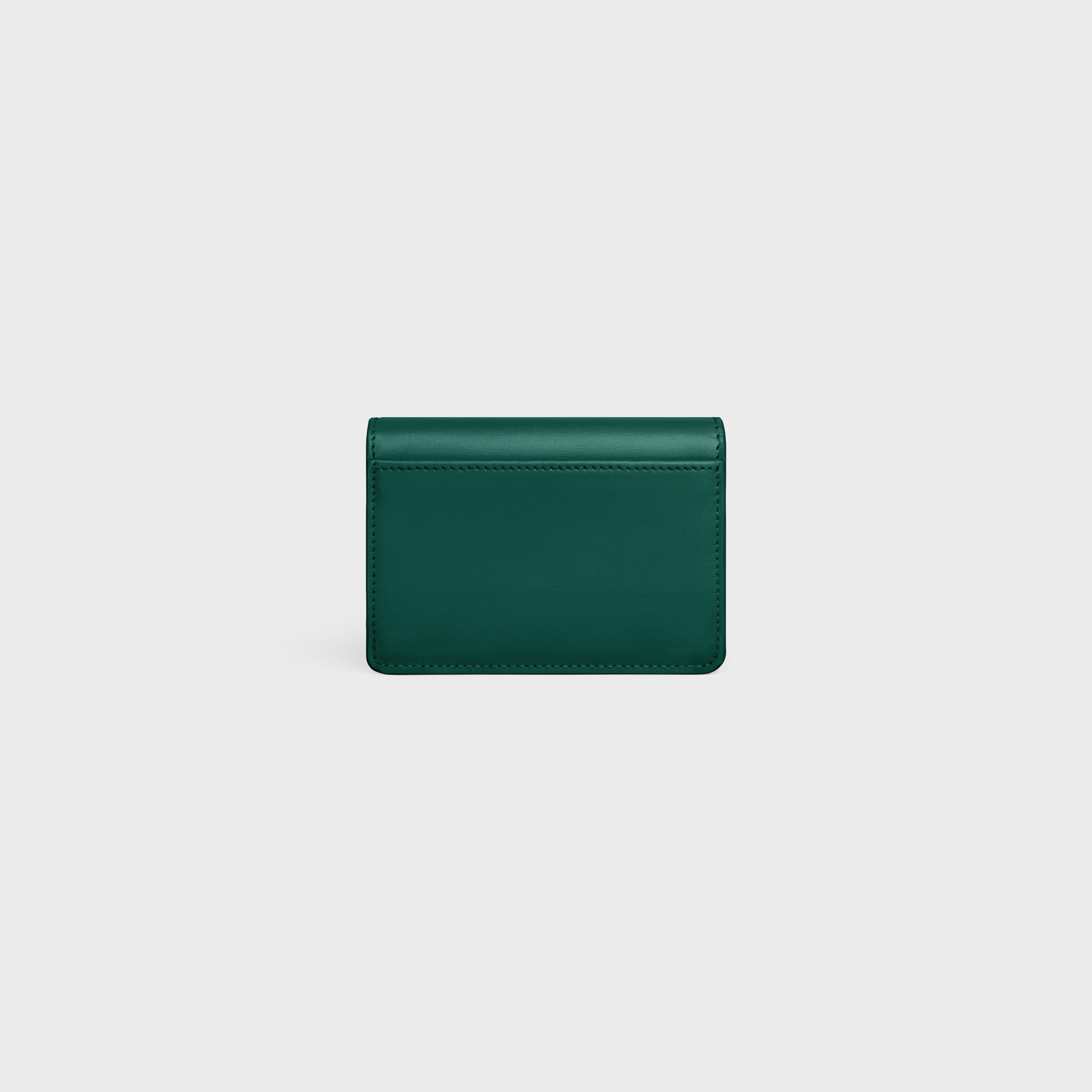 CARD HOLDER WITH FLAP TRIOMPHE in Shiny calfskin - 3