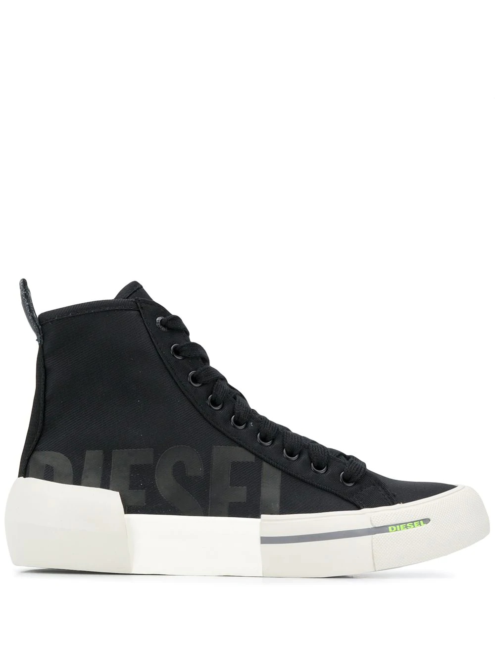 high top logo print sneakers - 1