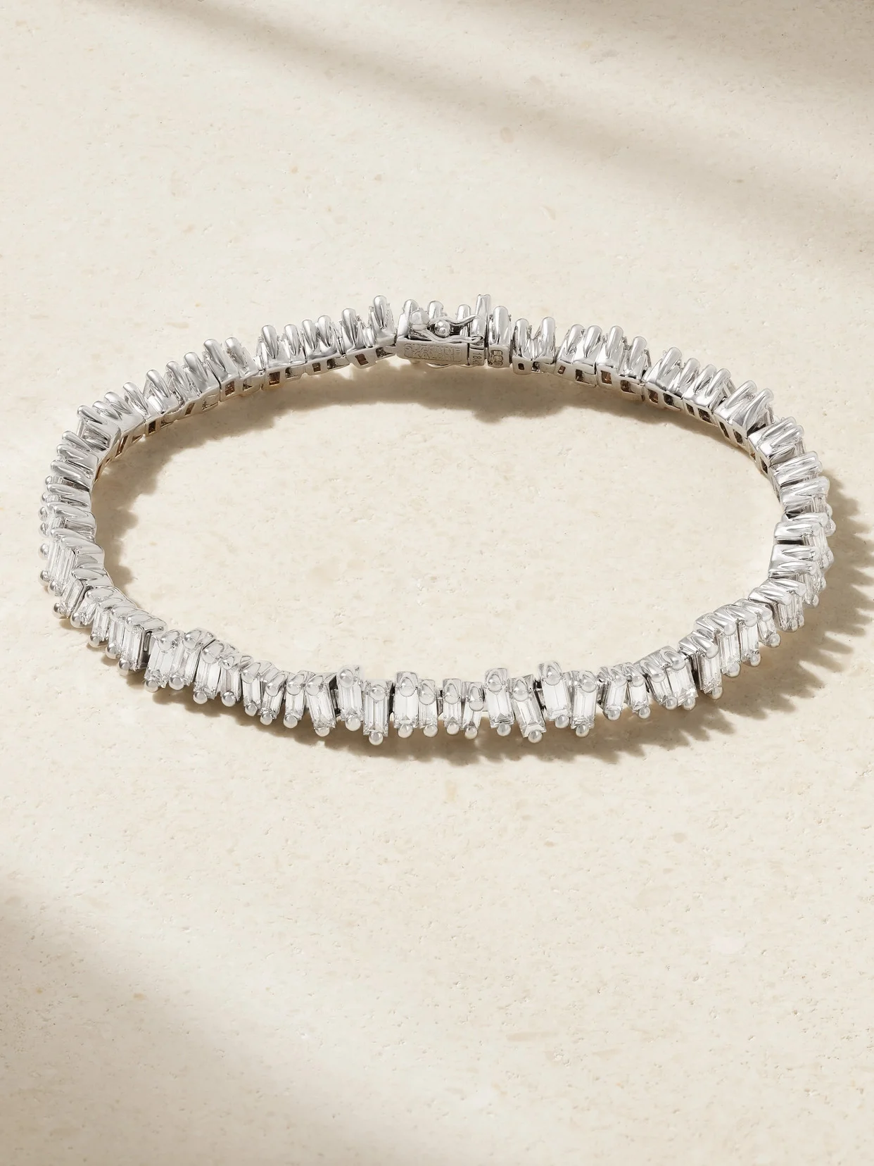 18-karat White Gold Diamond Tennis Bracelet - 1