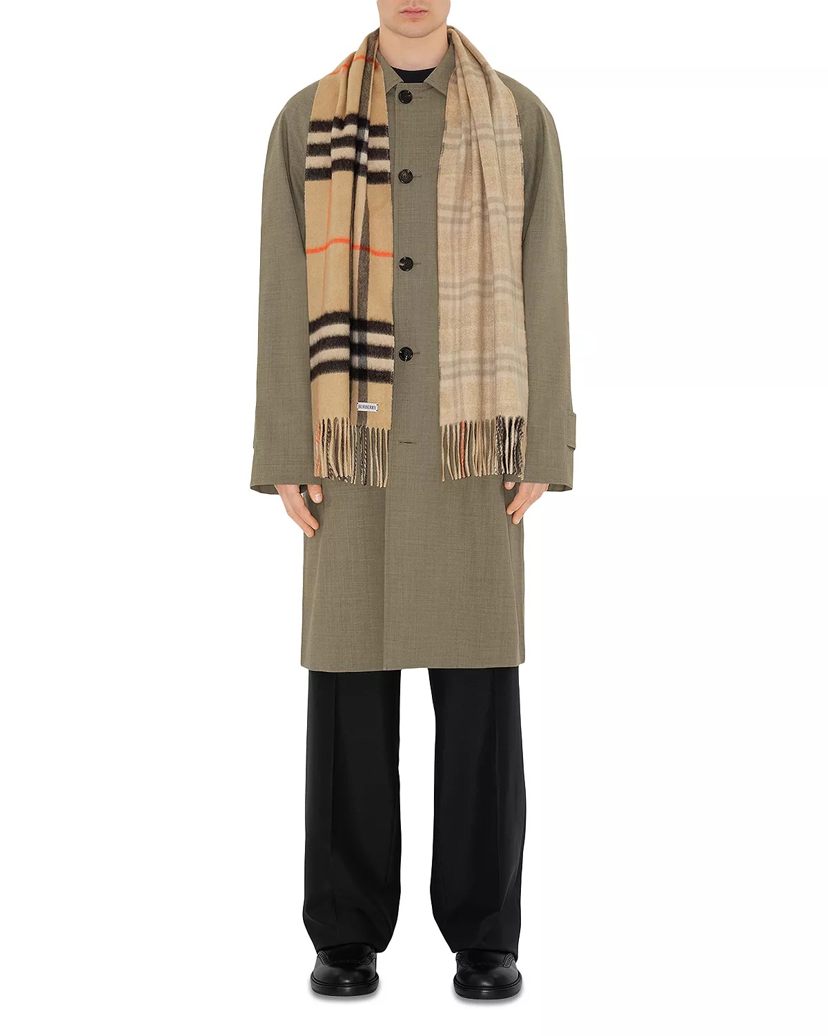 Reversible Check Cashmere Scarf - 3