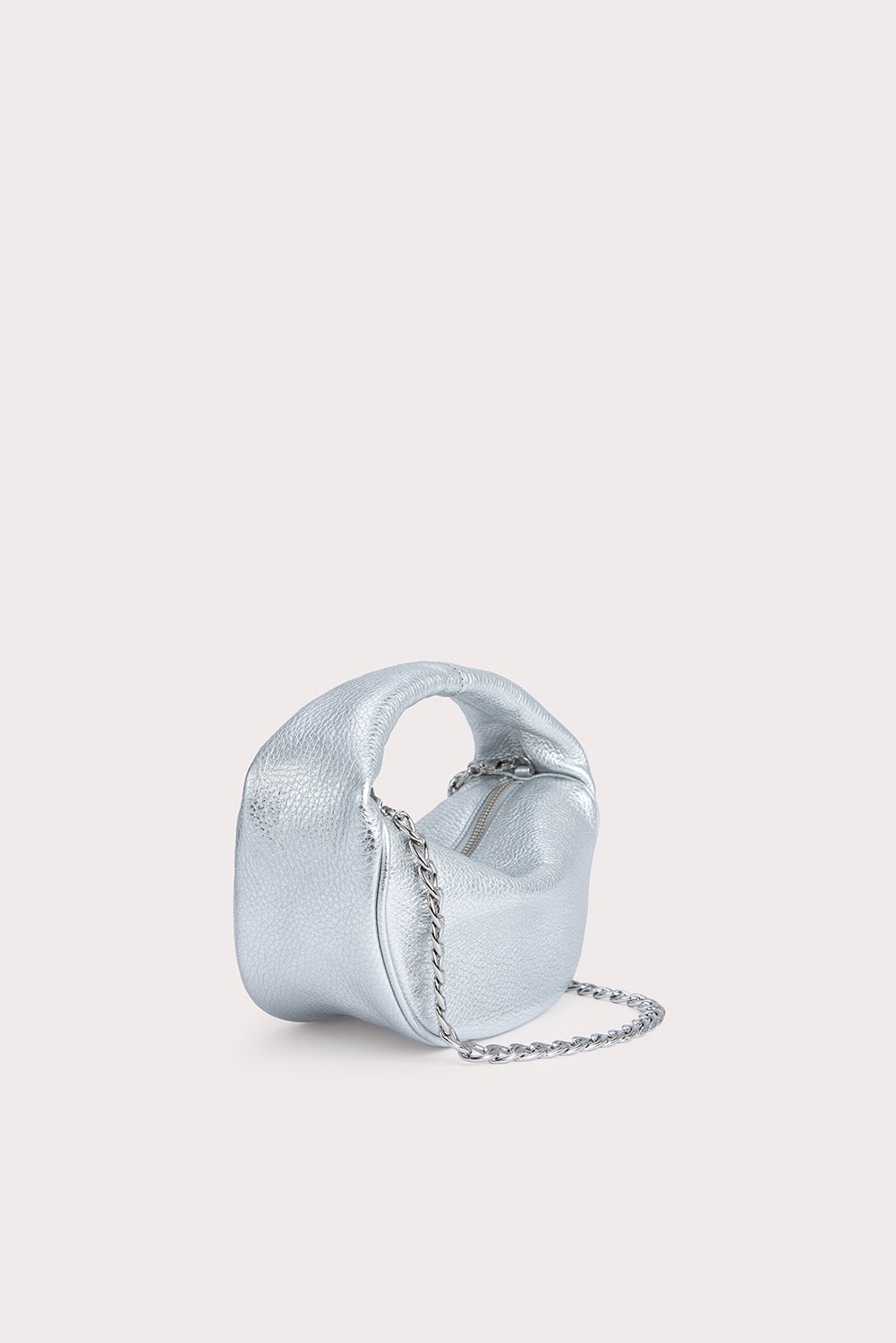 Baby Cush Silver Flat Grain Leather - 2