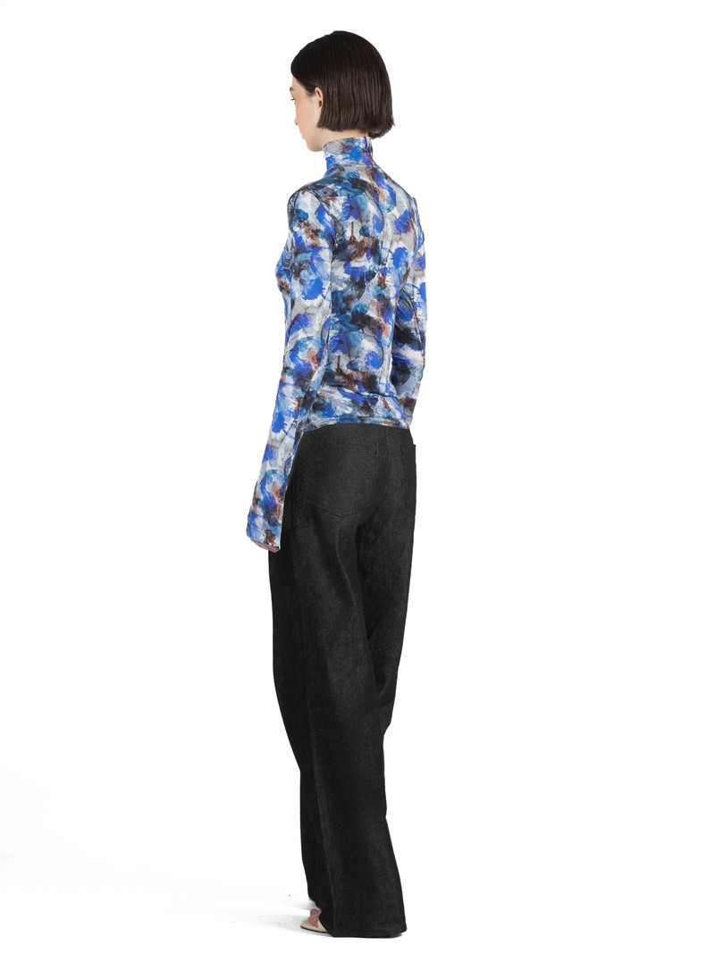 Printed Turtleneck Top Multicolour 3