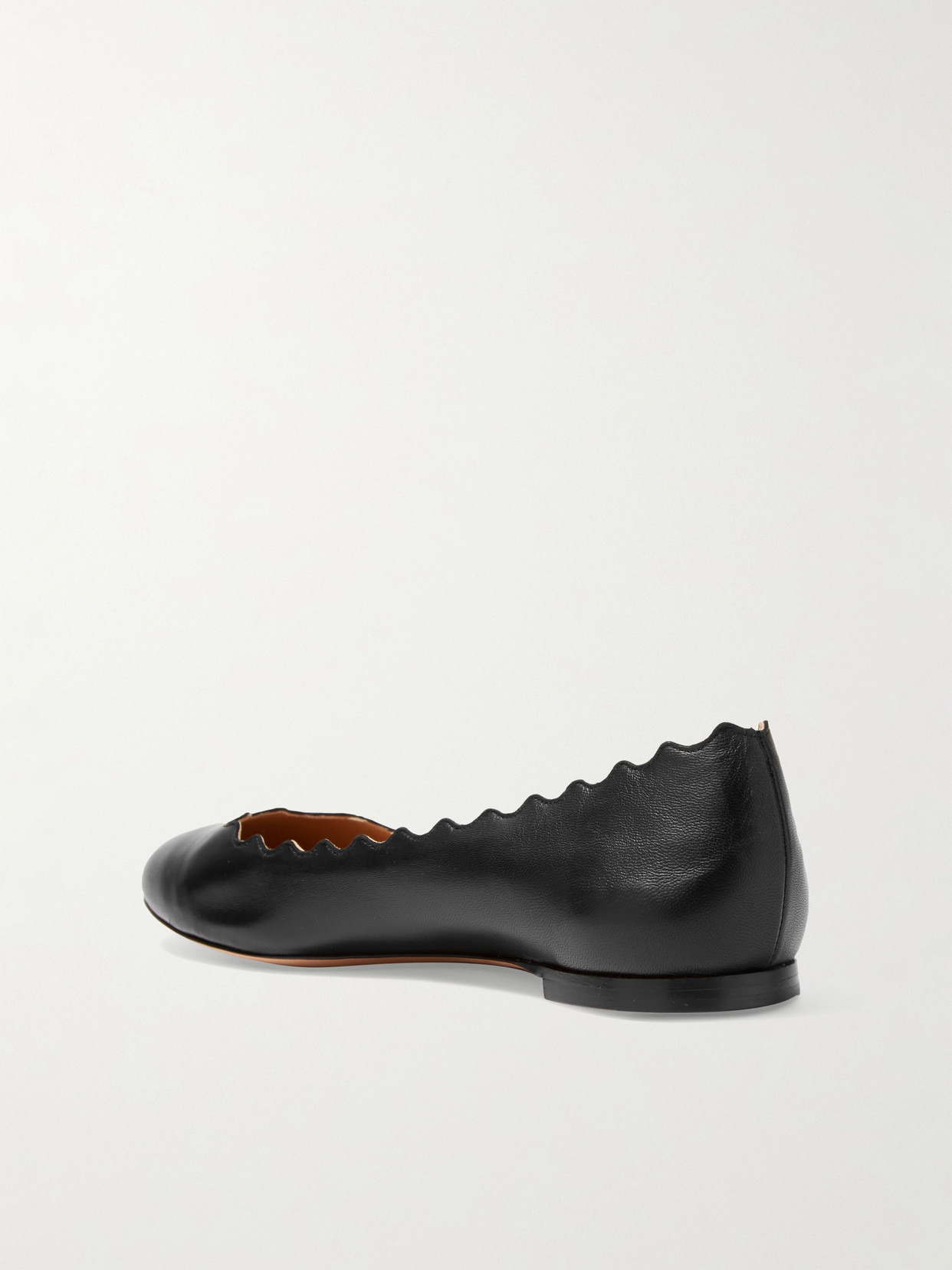 + Net Sustain Lauren Scalloped Leather Ballet Flats - 3