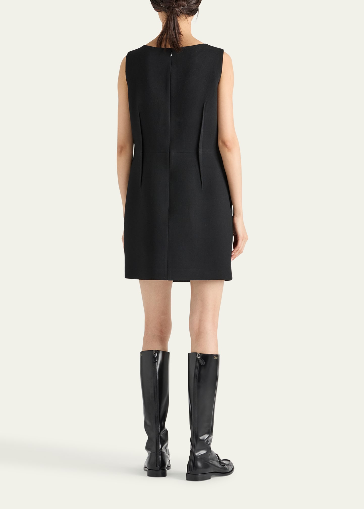 Natté Bow Sleeveless Mini Dress - 3
