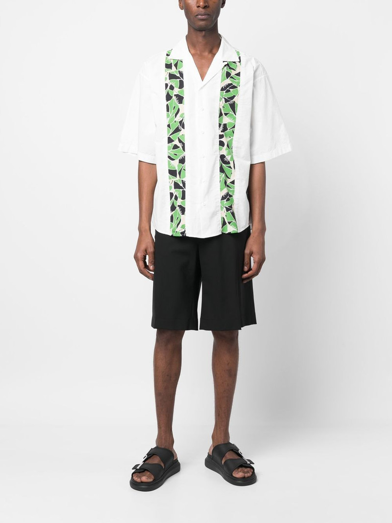 DSQUARED2 leaf-print short-sleeve shirt outlook