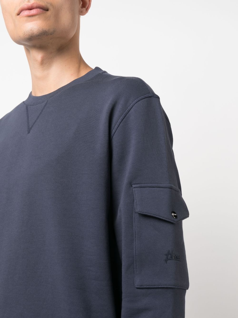 flap-pocket detail sweatshirt - 5