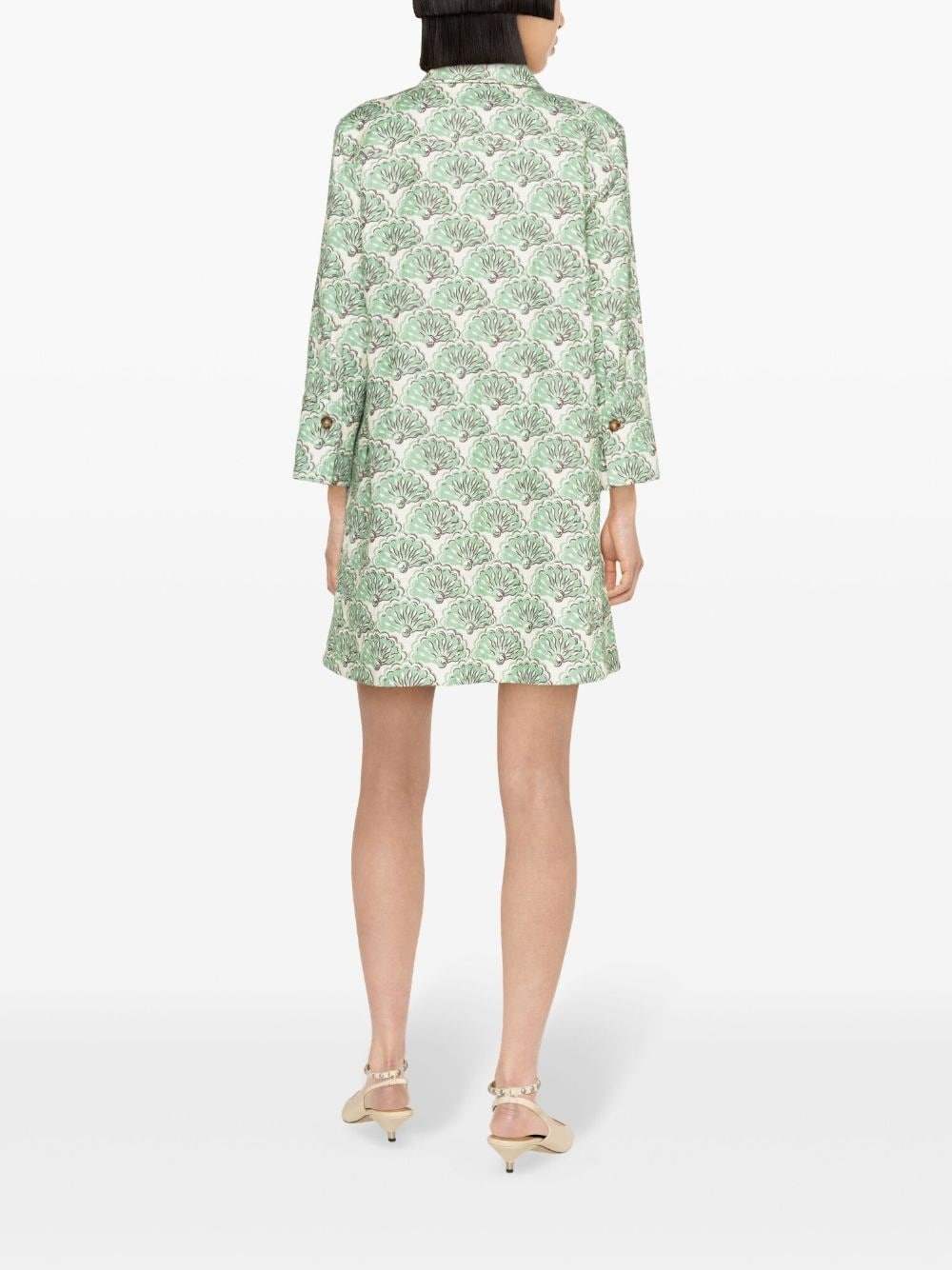 Artemis Fans-jacquard minidress - 4