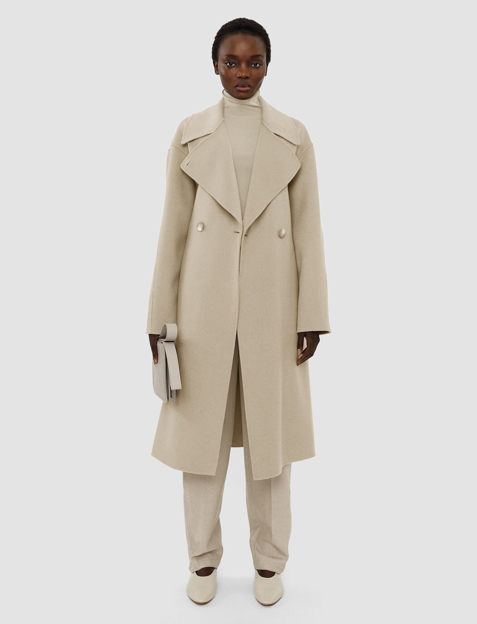 Double Face Cashmere Walmer Coat - 2