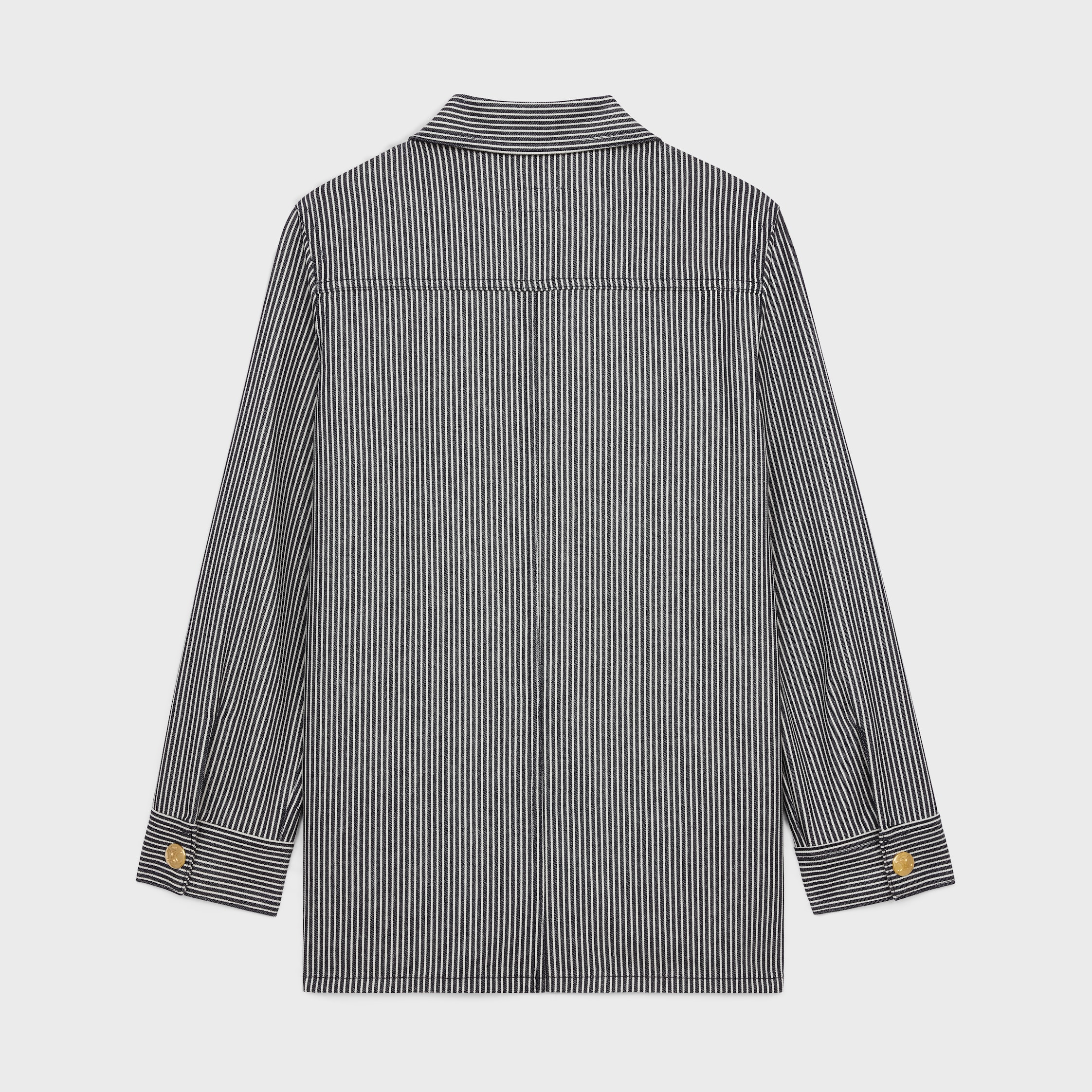 safari jacket in hickory striped cotton - 2